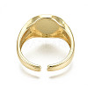 Brass Enamel Cuff Rings X-RJEW-S044-136-NF-4