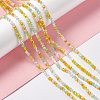 Electroplate Glass Beads Strands EGLA-S192-001A-B12-2