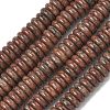 Natural Red Sesame Jasper Beads Strands G-G329-A04-3x8mm-3