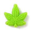 Maple Leaf Silicone Beads SIL-WH0010-18A-1