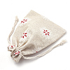 Polycotton(Polyester Cotton) Packing Pouches Drawstring Bags LS-ABAG-S003-02A-3