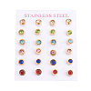 304 Stainless Steel Ear Studs STAS-I113-01D-4