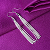 Brass Tassel Dangle Earrings FS-WG3DBF1-01-3
