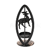 Iron Candle Holder for Christmas AJEW-B008-08R-2