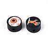 Printed Handmade Polymer Clay Beads CLAY-T022-12C-2