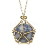 Mixed Natural & Synthetic Gemstone Pendant Necklaces NJEW-JN04546-2