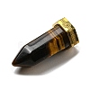 Natural Tiger Eye Pointed Pendants STAS-K273-03G-02-2