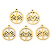 PVD Vacuum Plating 304 Stainless Steel Pendants LS-STAS-N092-05G-1