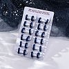 Sand Flash 304 Stainless Steel Hoop Earrings for Women EJEW-M001-23A-5