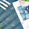 180Pcs 3 Styles Zinc Alloy Slider Buckles IFIN-NB0001-36-3