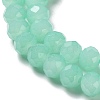 Baking Paint Imitation Jade Glass Bead Strands LS-DGLA-A034-J6MM-A22-5
