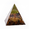 Resin Orgonite Pyramid Home Display Decorations G-PW0004-56A-09-1