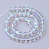 Synthetic Moonstone Beads Strands X-G-R375-6mm-B13-2