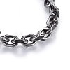 304 Stainless Steel Cable Chain Necklaces NJEW-H493-18AS-2