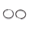 304 Stainless Steel Huggie Hoop Earrings EJEW-F111A-25mm-B-2