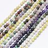Natural Assorted Stone Round Bead Strands G-F425-09-1
