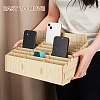 24-Grid Wooden Cell Phone Storage Box CON-WH0094-05B-3
