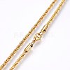 304 Stainless Steel Rope Chain Necklaces NJEW-F226-03G-03-2
