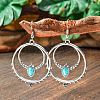 Bohemian Style Alloy Acrylic Dangle Earrings WGAEF55-12-1