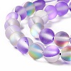 Synthetic Moonstone Beads Strands G-E573-01B-21-4