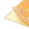 Rectangle Happy Birthday Theme Paper Stickers DIY-B041-23A-3