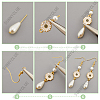 DIY Daisy Dangle Earrings Making Kits DIY-SC0003-32-6