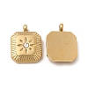 Ion Plating(IP) 304 Stainless Steel Charms X-STAS-C070-24G-1