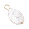 Natural Keshi Pearl Pendants PALLOY-JF04240-02-4