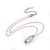 304 Stainless Steel Pendant Necklaces NJEW-I232-05RG-1