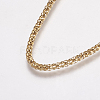 Ion Plating(IP) 304 Stainless Steel Popcorn Chain Necklaces NJEW-F203-01G-3