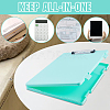 Rectangle Plastic Clipboards & Storage Folder AJEW-WH20010-40C-5