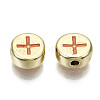 Alloy Enamel Beads ENAM-S122-032-RS-3