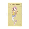 Rectangle Cute Girl Earring Display Cards CDIS-P007-G01-1
