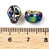Electroplate Glass Beads Strands EGLA-T021-09M-4