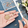 AHADERMAKER 20Pcs 5 Color Brass Micro Pave Cubic Zirconia Links Connectors KK-GA0001-14-3