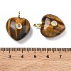 Natural Tiger Eye Pendants G-B180-03G-11-3