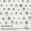 DICOSMETIC 96Pcs 8 Style 304 Stainless Steel Beads STAS-DC0005-74-4