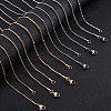 304 Stainless Steel Round Snake Chain Necklace Making NJEW-UN0001-08-7