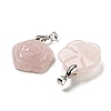 Natural Rose Quartz Carved Pendants G-I319-02P-A03-2