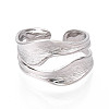 304 Stainless Steel Cuff Ring X-RJEW-N038-112P-1