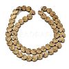 Electroplated Natural Lava Rock Beads Strands G-K388-04A-09-1