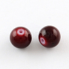 Painted Glass Beads Strands X-DGLA-S071-6mm-B30-1