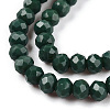 Opaque Solid Color Glass Beads Strands EGLA-A034-P3mm-D09-3