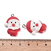 Christmas Theme Opaque Resin Pendants RESI-N039-107-3