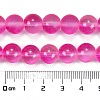 Frosted Transparent Glass Bead Strands GLAA-P065-10mm-11-3