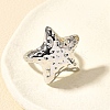 Brass Cuff Rings for Women RJEW-Q008-07C-P-4