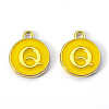 Golden Plated Alloy Enamel Charms ENAM-S118-09Q-2