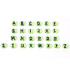 Transparent Light Green Acrylic Beads TACR-YW0001-09B-2