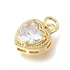 Brass Glass Pendants KK-E802-16G-E-2