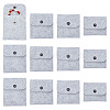 12Pcs 4 Styles Portable Felt Card Cover Bag ABAG-GA0001-21B-1